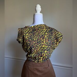 Vivienne Westwood Leopard Asymmetrical Top